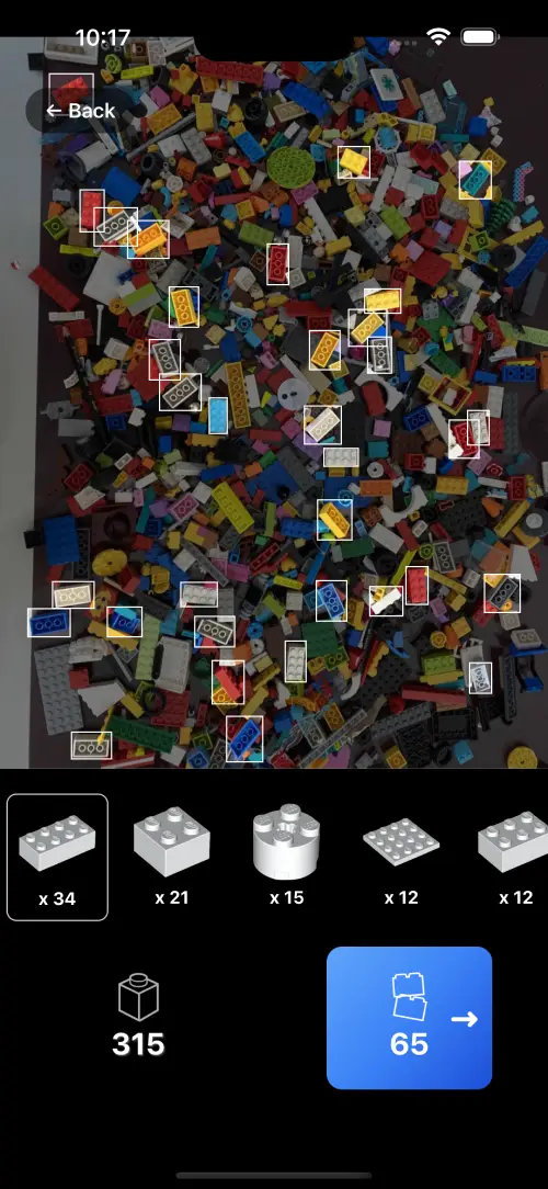 Brick Scanner App Interface